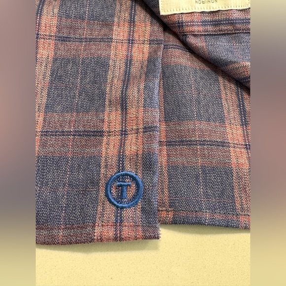 Twillory Untuckable Mens Lot Of 2 Size Medium Tailored Fit Button Shirt Plaid - Picture 11 of 13